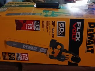 20 in dewalt chainsaw 60v