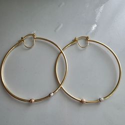 Arracadas de oro 14k
