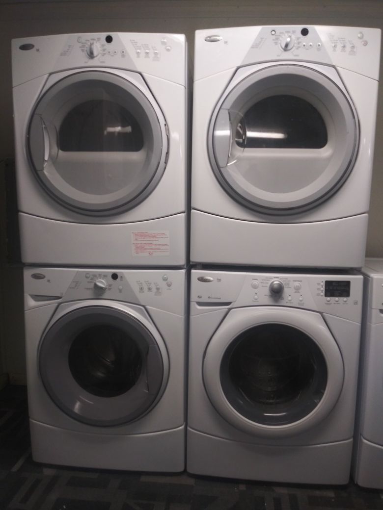 Whirlpool Duet "Sport" Washer and Dryer combo. Approx. 10 yrs old
