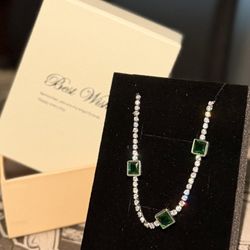 Green Gen/Diamond Style Bracelet Buy 1 Get 1 Free