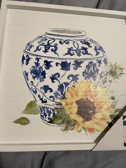 NEW Home Decor Wall Art- Sunflower And Vase