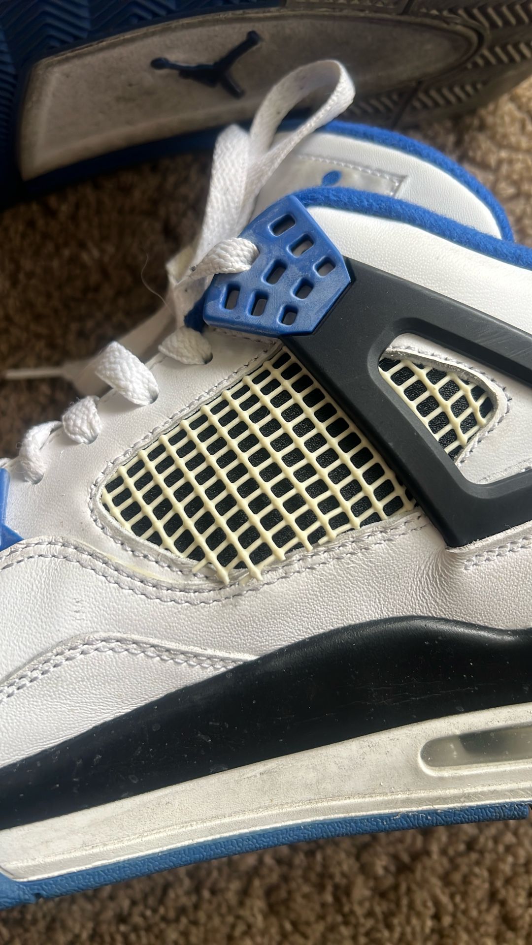 Nike Air Jordan Retro Motorsport White/Black Royal Blue Men's