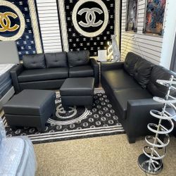 2 sofas and 2 ottoman brand new set $499 only available for pick up or delivery