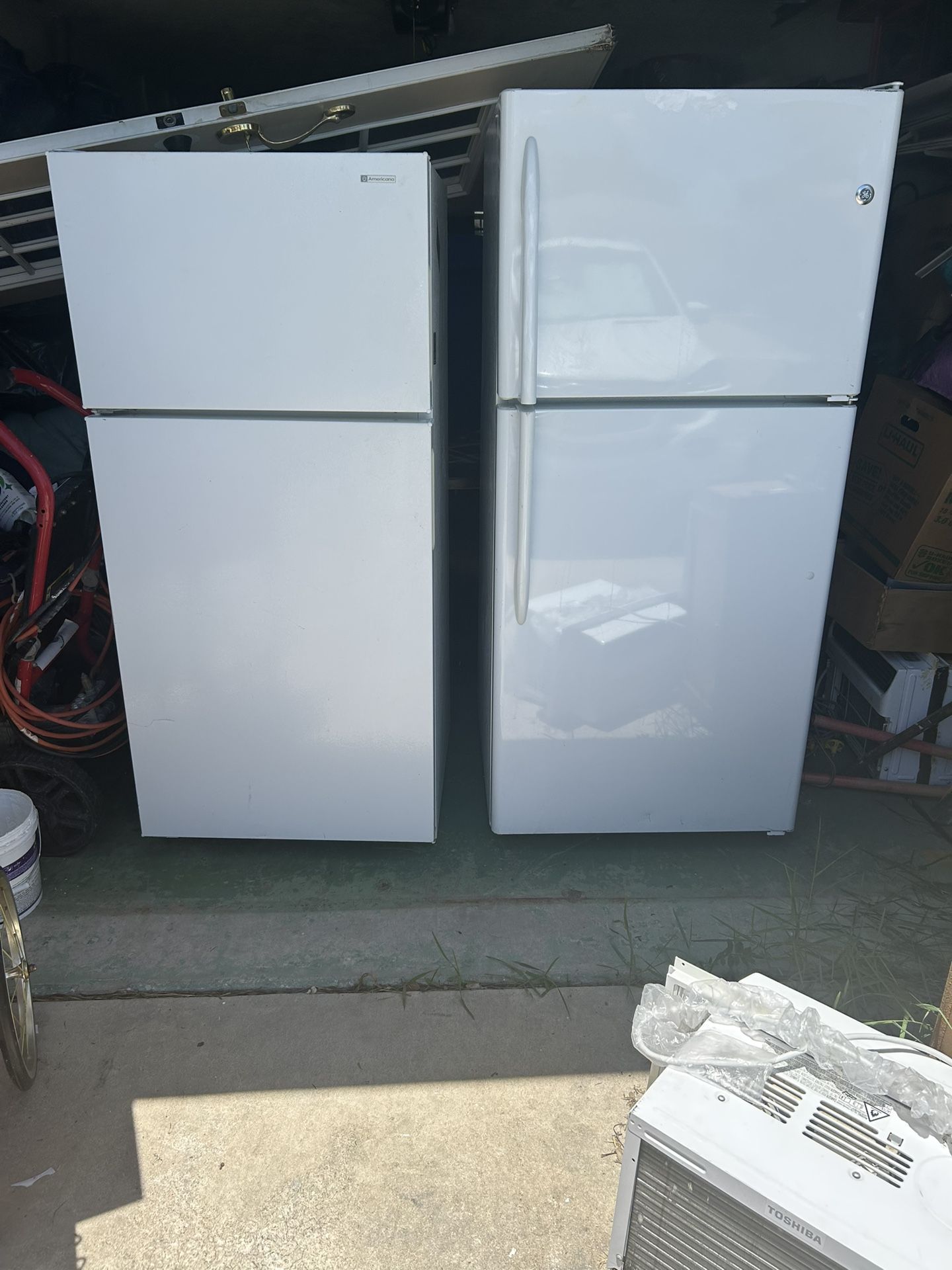 Americano And GE Refrigerator For Sale