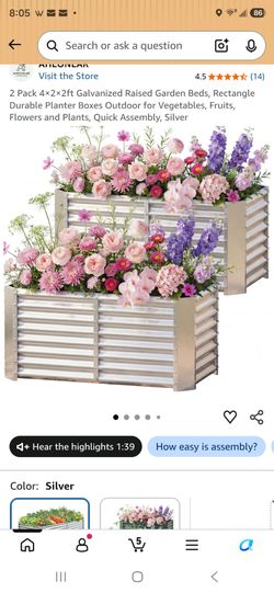 2 raised garden beds new in box