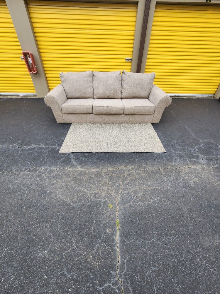 3 Seat Coach W/ Rug. $300. Will Deliver For A Fee