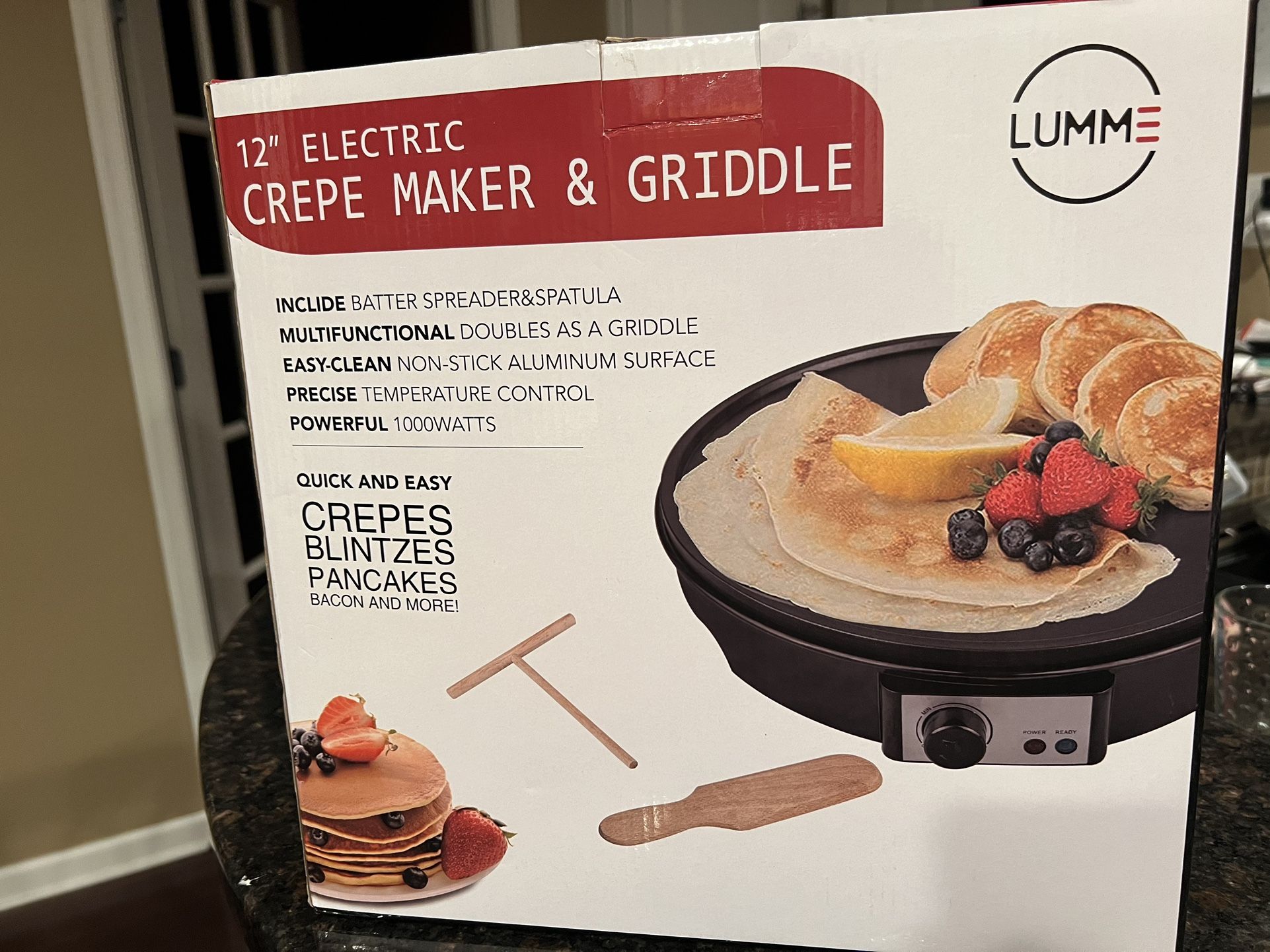 12” Electric Crepe Maker & Griddle