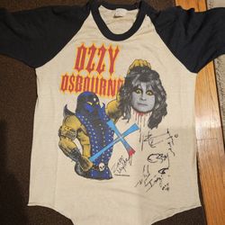 Ozzy Osbourne Concert Shirt Signed By The Band 