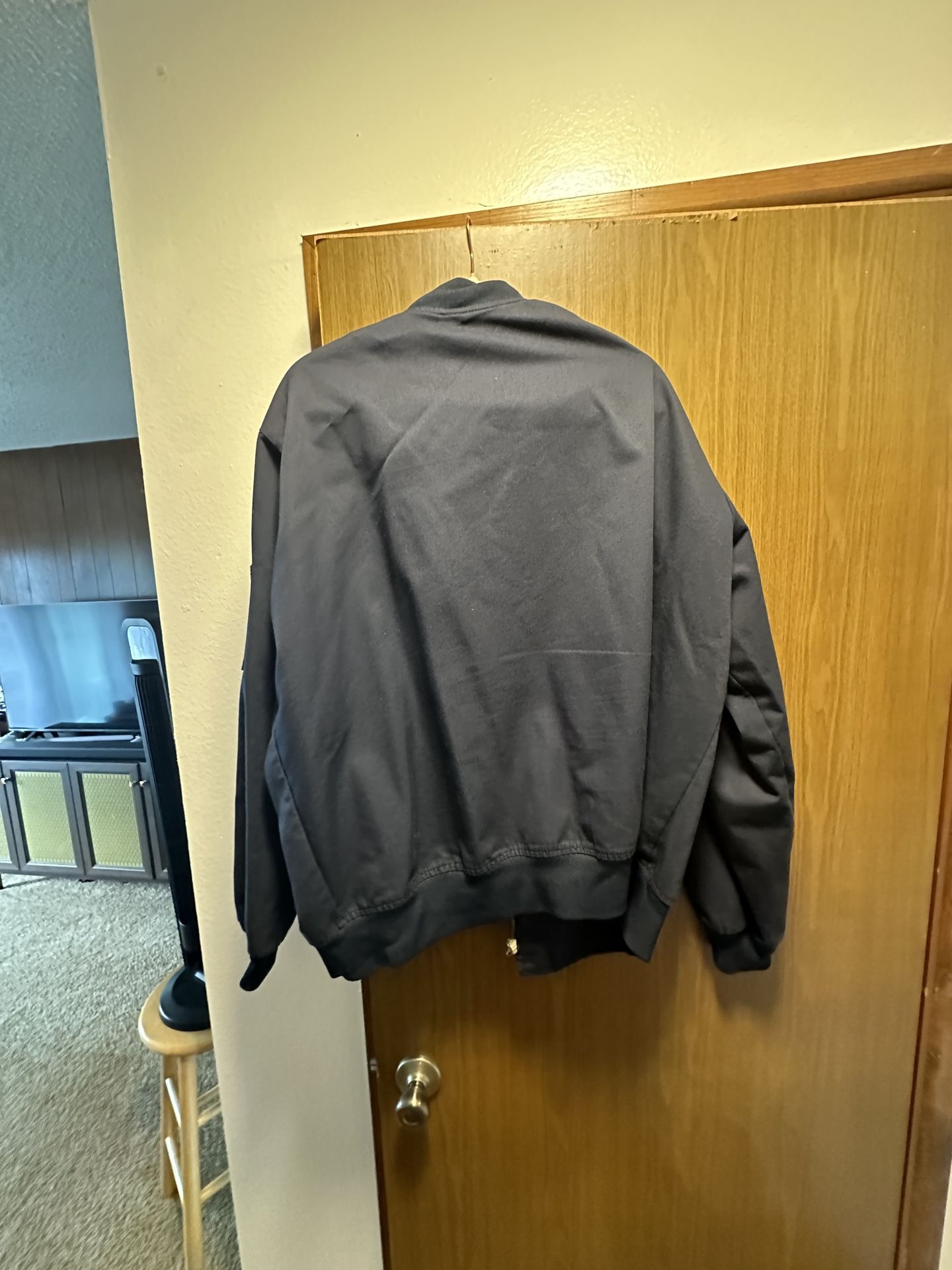 Blue Cintas Unlined Bomber Jacket