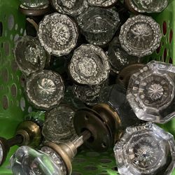 Antique Glass Door Knobs 