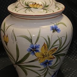 Antique ginger jar made in Italy