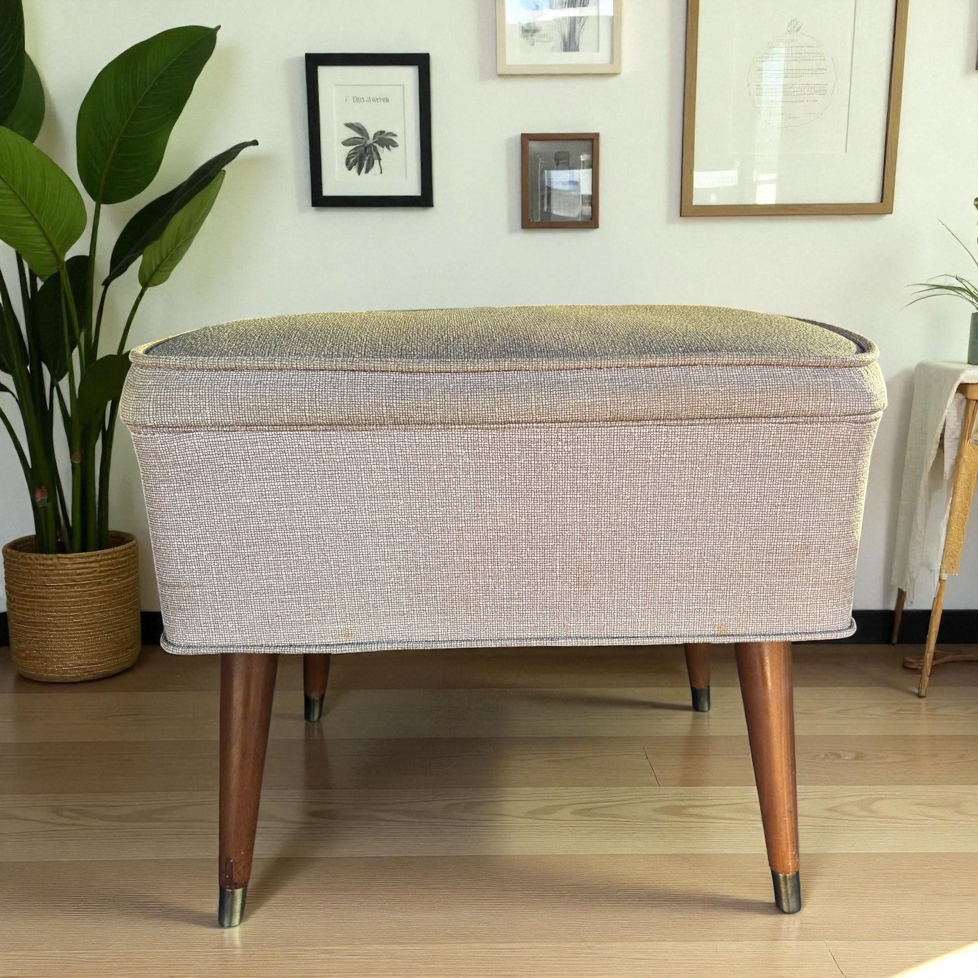 Vintage MCM Foot Stool 