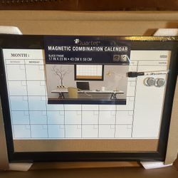 Magnetic combination calendar, brand new inbox