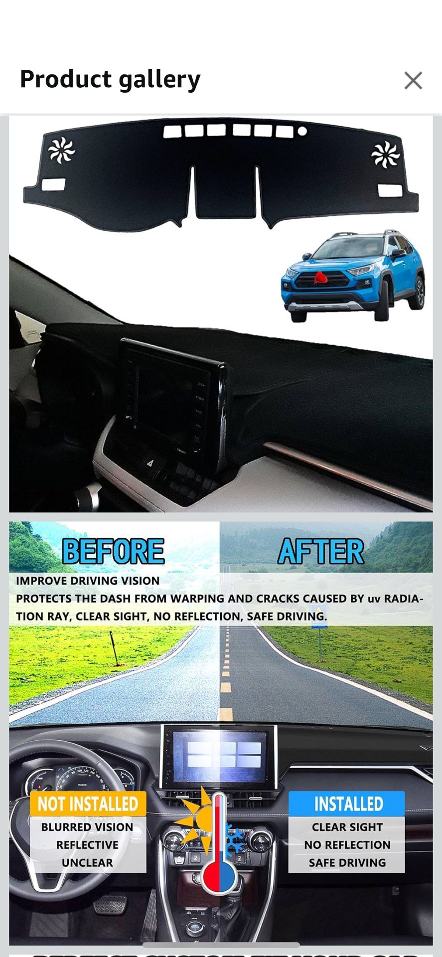 Toyota RAV4 2019-2025 Dashboard Cover