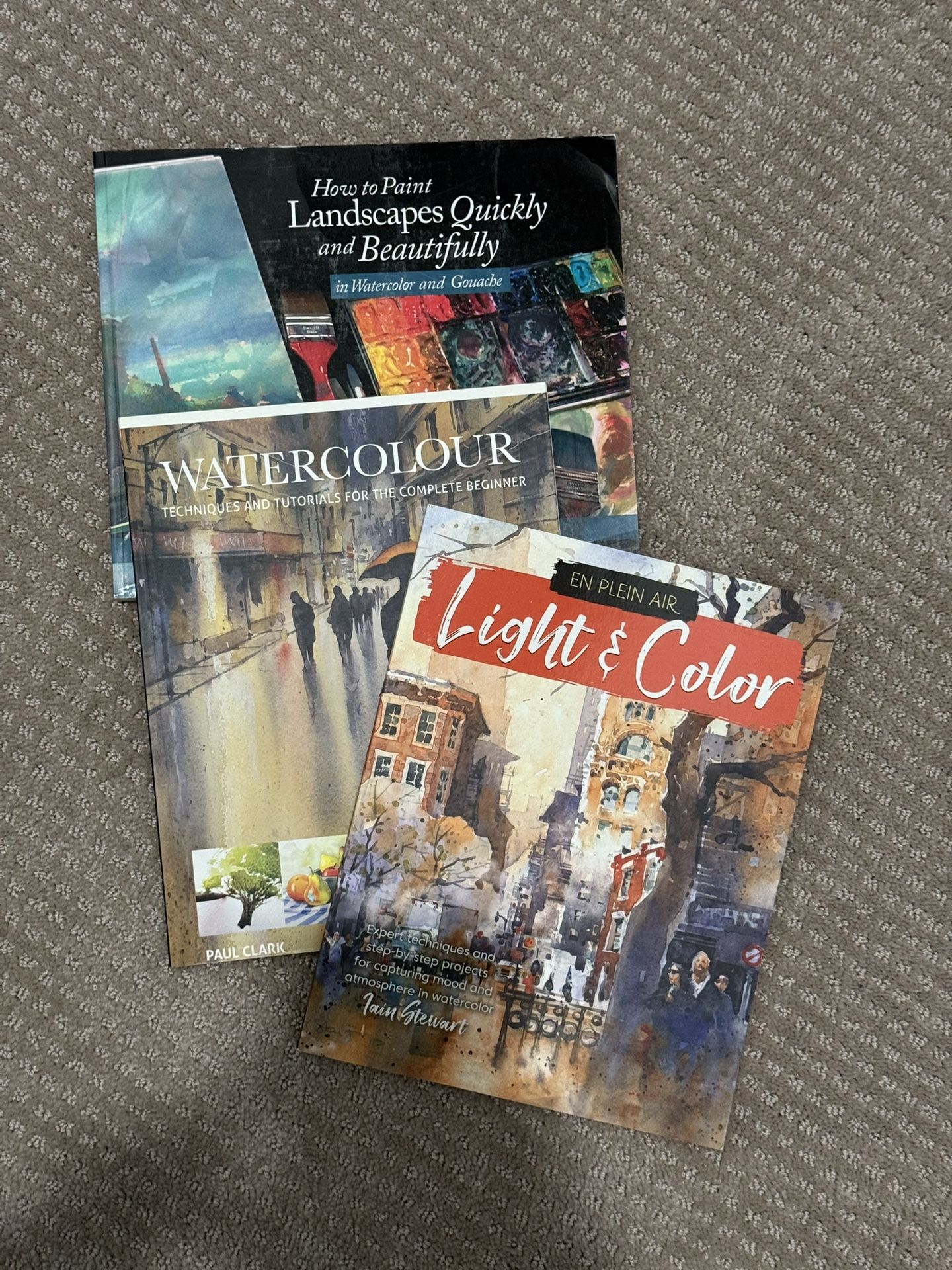 paint and Watercolor tutorial books
