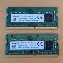 Kingston Laptop Memory 16GB (2 x 8GB) DDR4 2666MHz PC4-21300