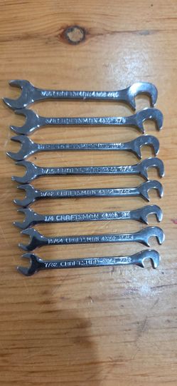 Vintage Craftsman wrench 8 pcs set, like new