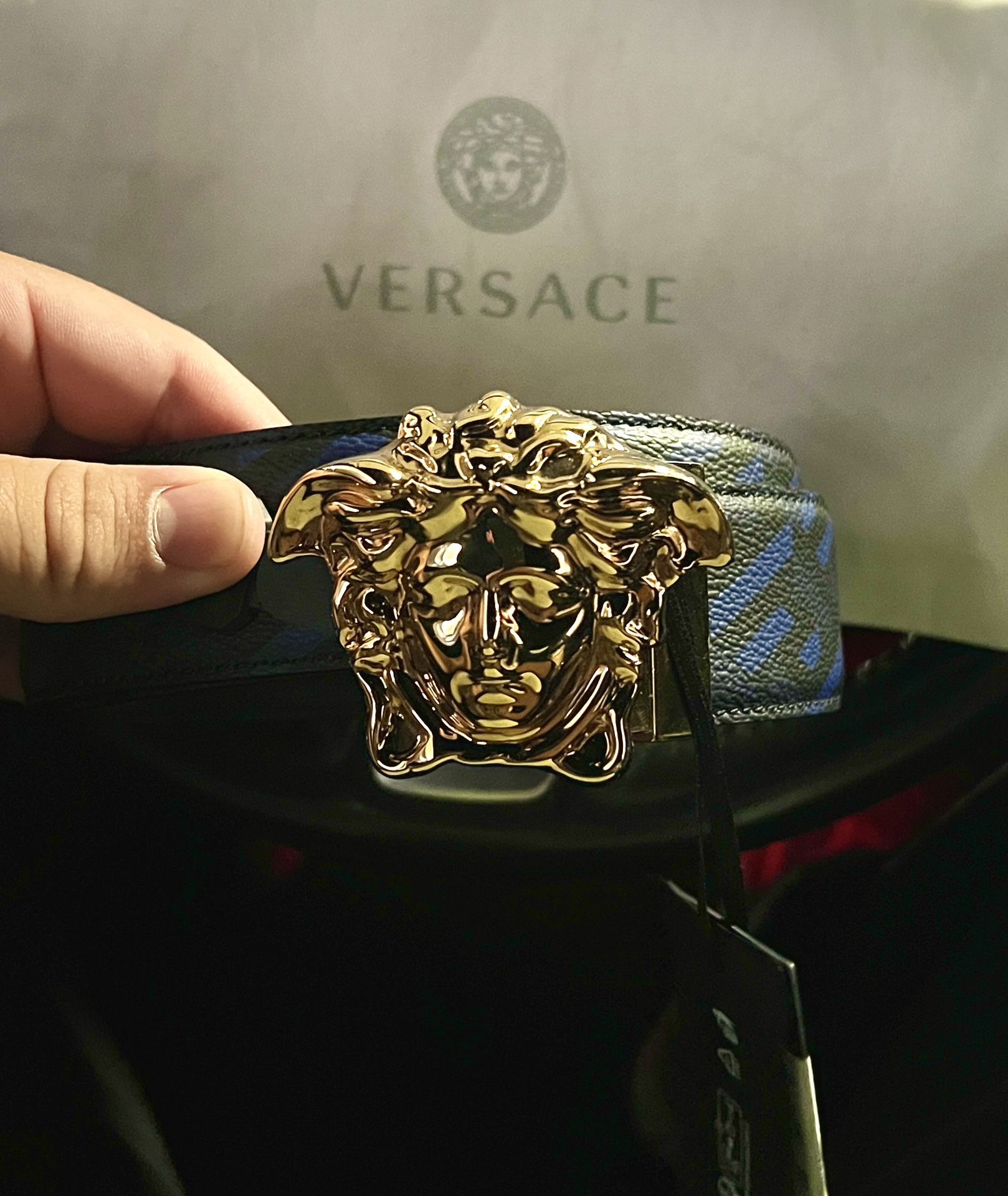 Versace Medusa La Greca Men's Designer Belt