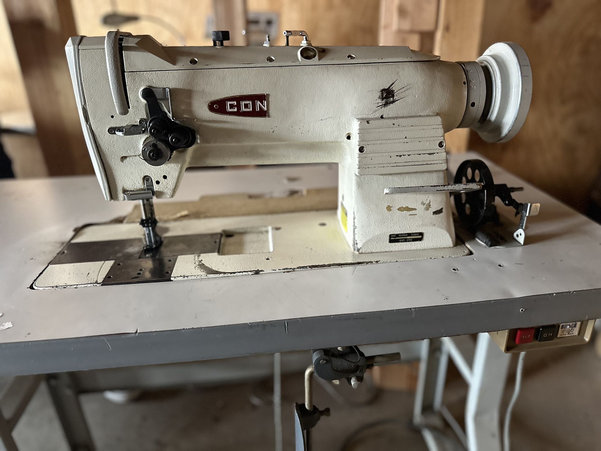Consew Walking Foot Sewing Machine Double Neddle
