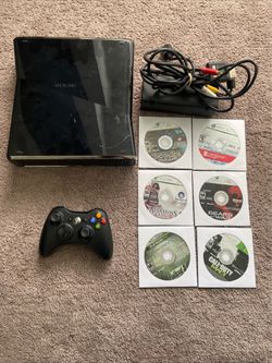 Xbox 360 Slim 250GB Console 6 Game Bundle