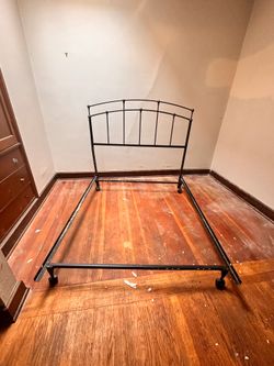 Free full size bed, box spring and frame