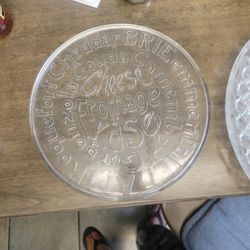 Glass Cheese Plate