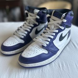 Jordan 1 Court Purple size 10.5 in like new condition