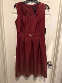 Ladies Deep Red Dress size 8 $10