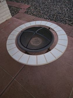 Fire Pit, and Bench