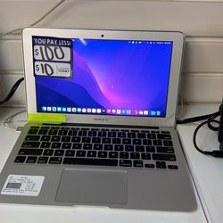 Apple mac book air with charger