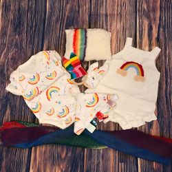 Rainbow baby Gift Basket 