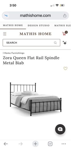 New queen metal bed frame as pictured