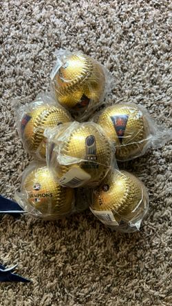 Astros Gold Baseballs