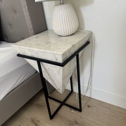 Modern Marble Nightstand / Side Table – $250 EACH