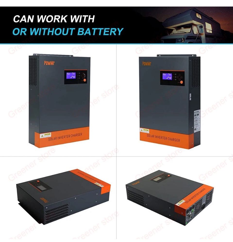 5500W 48VDC Solar Hybrid Off-grid Inverter Charger MPPT 100A 230V
