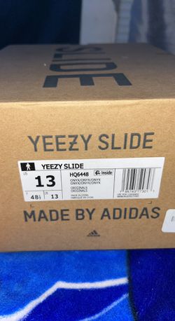 Yeezy Slides onyx with box brand new  Thumbnail