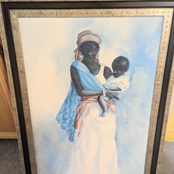 African Woman With Baby