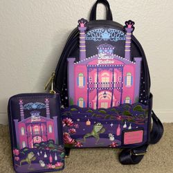 Loungefly Disney Princess and the Frog Tiana’s Palace Mini Backpack + Wallet