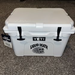 Liquid Death Yeti Tundra 35 cooler NEW