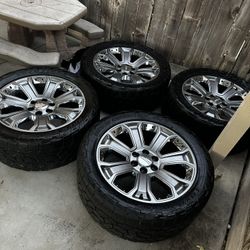 22 Inch Oem GMC Sierra Denali Rims 6 Lug Chevy