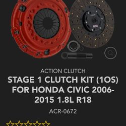 Stage 1 Action Clutch For 8th Gen Civic- NON SI