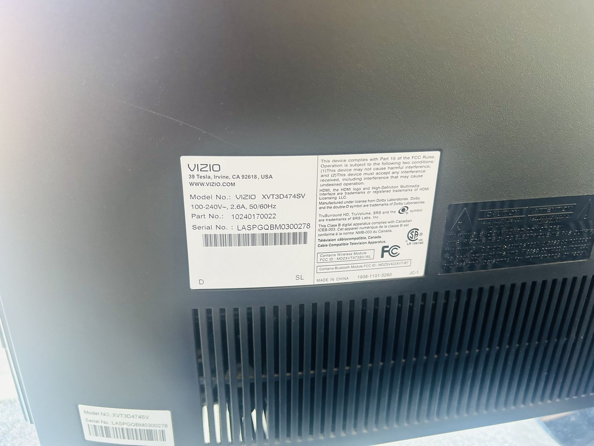 Smart Tv Vizio 50”