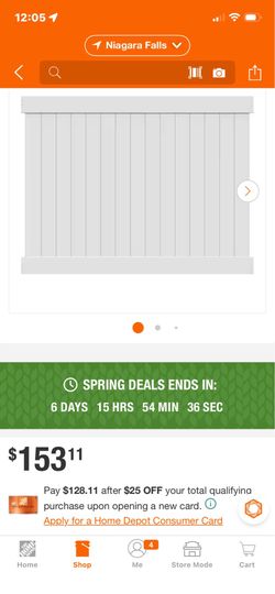 6 vinyl fence panels.  6 x 8 brand new