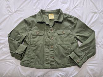 ThereAbouts Medium Green Girls Jacket