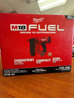 Milwaukee new 18ga brad nailer fuel