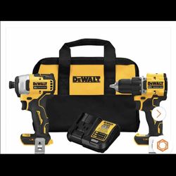 DEWALT ATOMIC 20-Volt MAX Lithium-lon Cordless Combo Kit (2-Tool) with (2) 2.0Ah Batteries, Charger and Bag