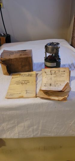 Vintage 1951 Single Burner Army Stove