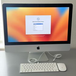 2017 Apple iMac 21.5” Setup • 256GB SSD • Ventura • Keyboard & Mouse
