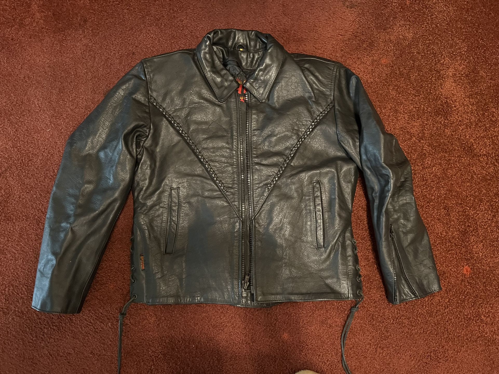 Ladies Leather Motorcycle Jacket, Vest