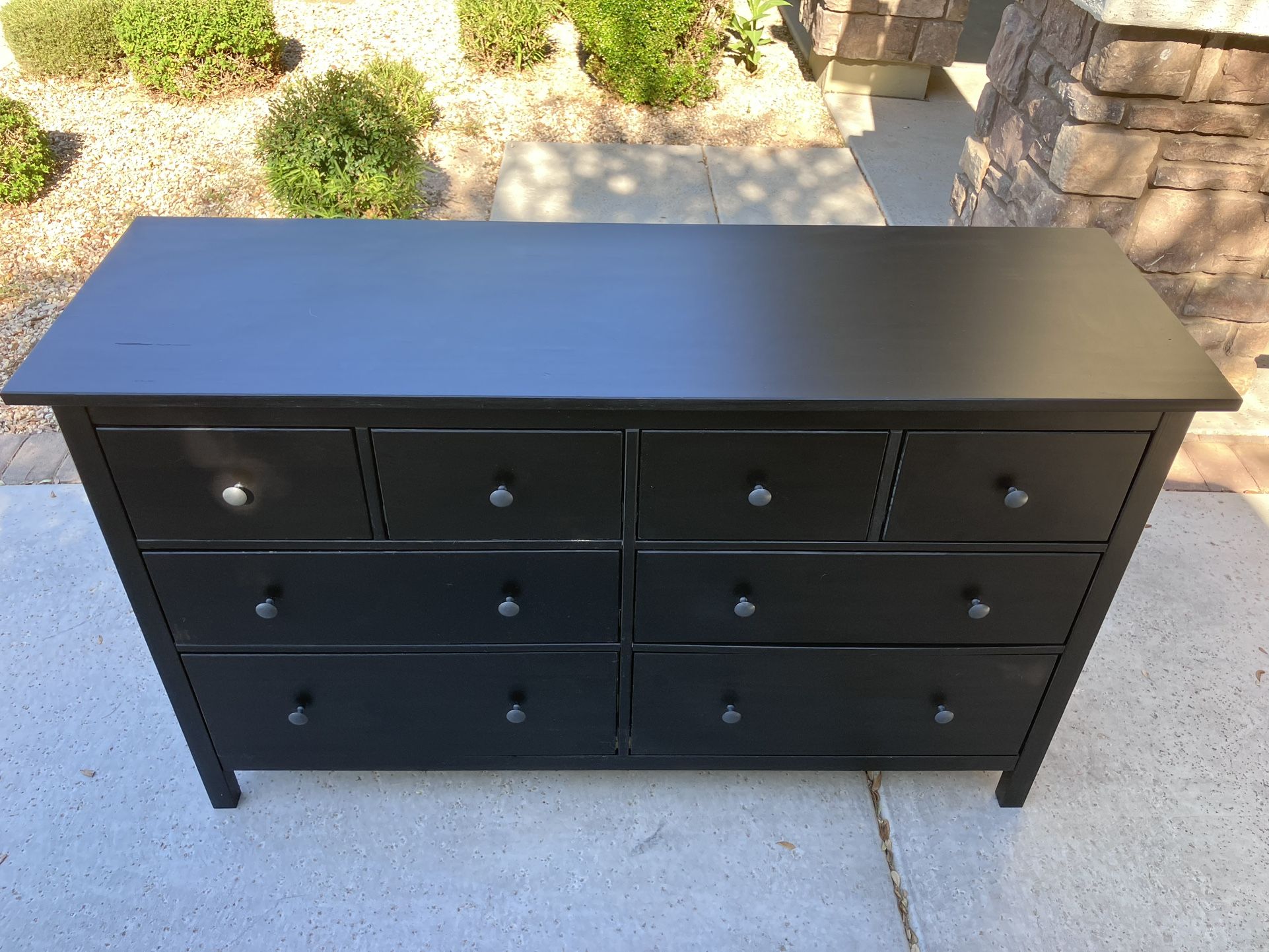 Black IKEA HEMNES Dresser